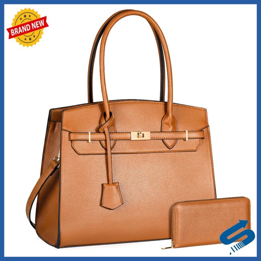 Classic Top Handle Shoulder Bag Adjustable Strap Satchel Purse Work Elegant
